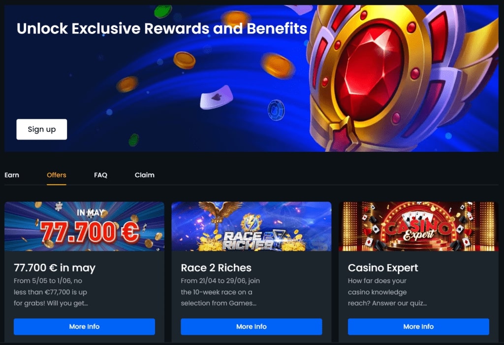 Casino 777 BE bonus